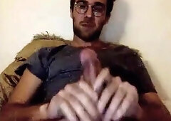 Sexy French Str8 Guy Shoots All Over Himself #214 4