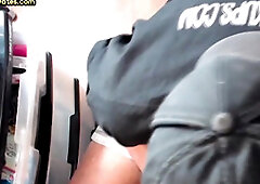 Mature gay sucks gloryhole cock in homemade closeup POV