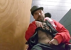 Kevy 69 has a wild public park jerk-off session
