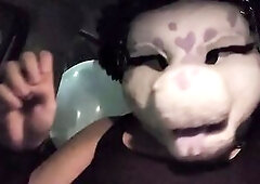 Squeeze to pop Balloons in my ally car~