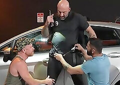 Eric Red barebacks Dominic Pacificos juicy ass with his hard meat