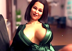 Ashe Massaging Her Stepmom Feet And Watching Her Boobs