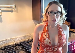 Stepmom Can't Keep Her Eyes Off My Large Penis!