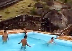 Raunchy Gay Bodybuilders Outdoor Fuck