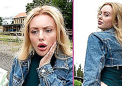 Public Agent Big booty big tits blonde Ruby Lee public sex pov blowjob