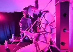 Japanese handjob session with a twist of sadism and masochism