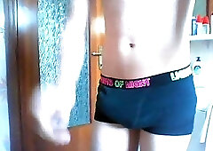 Sexy mate stroking in the shower