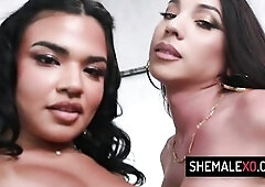 Breathtaking Brunette hair TS Rails Curvy Cis Playgirl Snatch and Butt