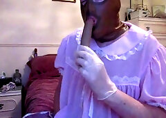 Wanking In Soft Plastic And Lingerie