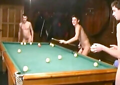 Russian Soldiers Play Pool in Nude 8