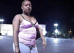 Cute black chick Alize groans in enjoyment as a biggest weenie permeates her doggy on the couch.