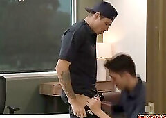 Delivery Guy Jayden Marcos Crushes on Troye Dean and Delivers Special Package