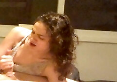 Super hot wife gives you an amazing POV experience with her cute butt after a shower