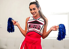 Spicy face-fucking session with a teen brunette Mackenzie Mace