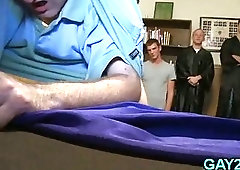 Massage turning into gay fuck