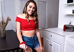 Solo masturbation movie showing Mackenzie Mace at her wettest