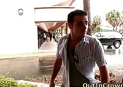 Hot straight hunks get outed in public places