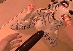 Juno Plays Anthro Heat In Vr - Gamer Girl And Car Toon