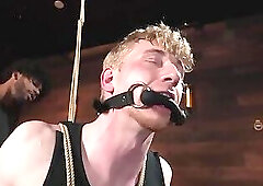 Dominating his dungeon boy