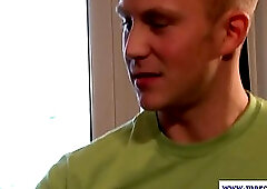 Muscular straight jock assfucks cocksucker