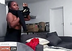 Black Babe Drilled Unfathomable By Large White Jock In Homemade Auditions