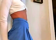 Blue skirt