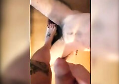 masked stud getting the cum inside her throat and castigate