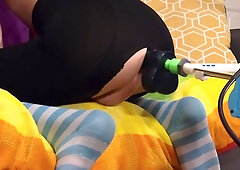 Femboy Getting Knotted Thru Torned Stocking Makes Him Sense Like A Great Mega-bitch