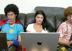 Brazzers: Seduced by Two Geeks