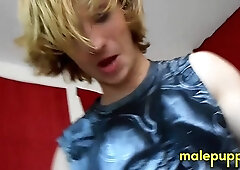 Your giant Daddy Elis Ataxx stumbles on the floor completely naked and burnt out