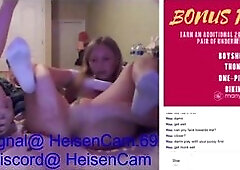 Two Teens Masturbating on  Lesbians