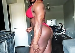 Black MILF with BIG boobs dancing and teasing