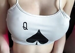 Blonde Gamer Girl Rides Controller