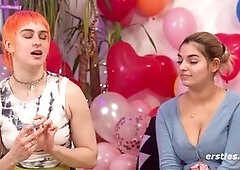 Truth or dare ends with an intense lesbian session featuring Lindsey Cruz, Yasmeena, and Sugarlina