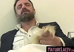 Before nasty Pascal White gave her a doggy-style hammering and cum sprayed down her throat, blonde British lacey Star let out a big, hard cock.
