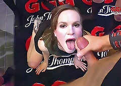 Teen 18+ Gargling Sperm And Licking Ass