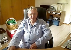 Gay webcam, gay grandpa, handjob