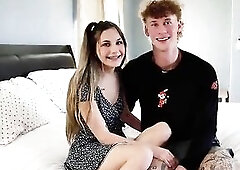 Red head bangs small 18yo white vagina