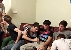 Wild gay party with a lot of ass-fucking and dominance featuring Milan Sharp