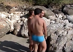 A sexy threesome by the beach - The French Connection