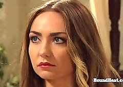 Sexy Big Butt Lesbian Madame Fingering Herself And Tight Slave