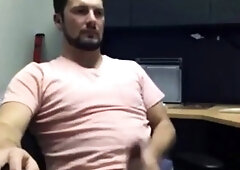 Big-Cocked Amateur Jerks Off