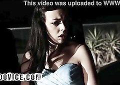 Sexy Brunette hair Hottie Has Group Sex After The Prom