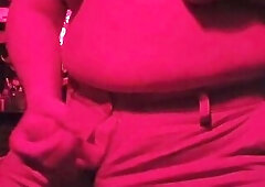 Transman have his fake wang and masturbating like a chap