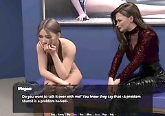 Milf mom gets into some animated PC gameplay with her teenage son