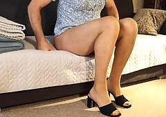 High heel, amateur crossdresser, crossdresser feet