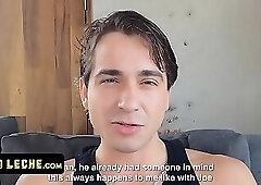 Latin Leche - Hot Latino Studs Enjoy Some Passionate Threesome With Ass To Mouth Action On T