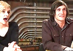 Ravishing shemale dominates a straight couple into a hardcore threesome