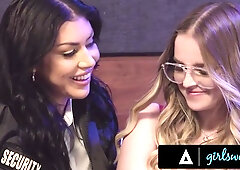 Codi Vore and Queenie Sateen tease bare feet before diving into passionate lesbian love