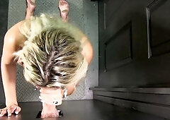Raw dick stretches her mature opening